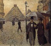 Gustave Caillebotte Study of the raining at Paris street china oil painting artist